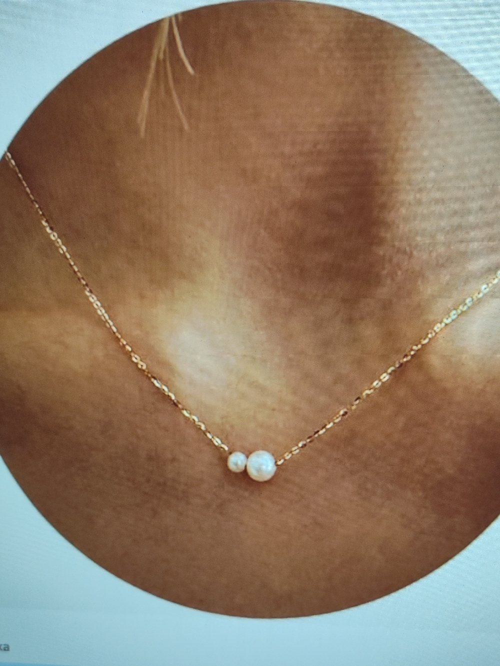 Gold Pearl Duo Necklace - Women Jewelry